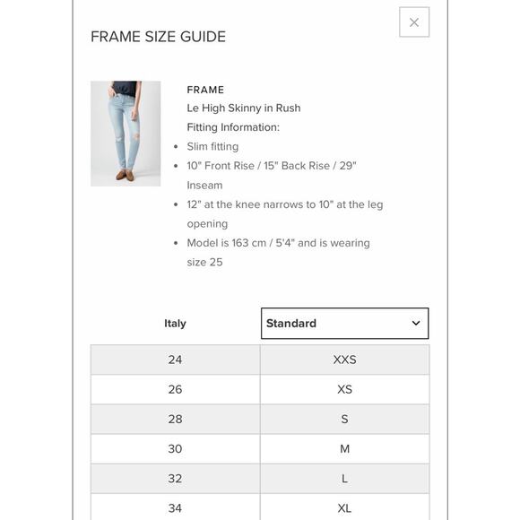 FRAME Le High Skinny jeans Size 26 in a light blue wash with distressed knees. - Picture 8 of 8